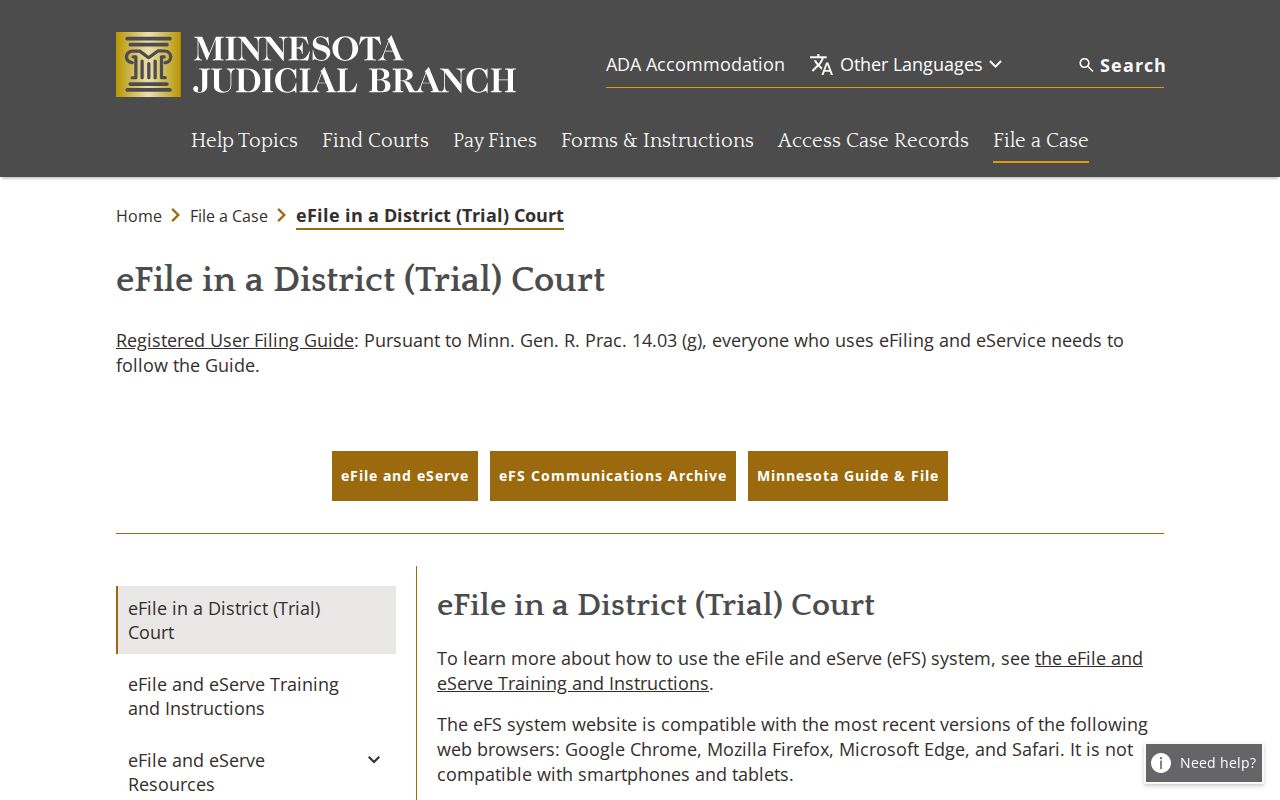 Pope County case search eFile and eServe court records information