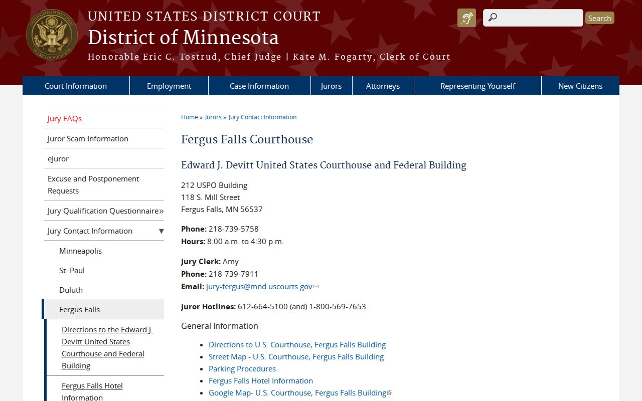 Pope County court record search federal courthouse reference